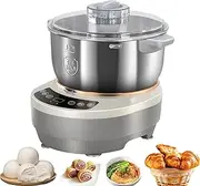 Stainless Steel Dough Maker, 5L/7L Dough Flour Mixer Machine, Dough Kneading Machine with Ferment Function, Electric Stand Dough Mixer Bread Proofer with Timing &touch Panel for Home Baking (7L)