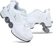 [AKDIEOWS] Roller Skate Shoes for Women, Sneakers with Detachable Wheels