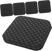 INOOMP 6pcs Non Slip Vibration Mat Pads for Treadmills Exercise Equipment High Density Noise Reduction Floor Protection for Elliptical Machines Fitness Workouts
