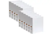 Marbig Clear View Insert Ring Binder 4D 50mm A4 White 12 Pack