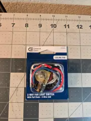 Commercial Electric 3-Way Fan Light Switch Antique Brass 82355