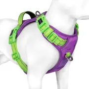 No Pull Dog Harness, Unique Colors Reflective Adjustable Dog Vest, with Soft ...