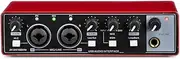 USB Audio interface for computer pc Recording Music — red interface for 2x2 guita, audio interface for Mac, 24Bit/192kHz Podcasting Streaming for Vocalist Producer with 48V Phantom Power