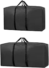 Extra Large Moving Bags with Strong Zippers 2 Sizes Space-Saving Foldable Storage Bags Thick Waterproof Oxford Fabric for House Relocation Travel& Storage Odorless& Formaldehyde-Free (6)