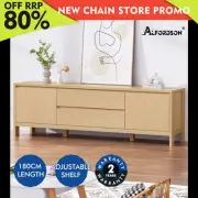 ALFORDSON Entertainment Unit TV Cabinet Stand 180cm Storage Drawer Oak