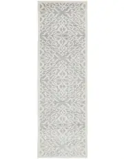 [Rug Culture] Chrome Lydia Runner Rug in Silver