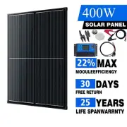 12V 400W Solar Panel Complete Kit Mono Home RV Caravan Camping Battery Charging