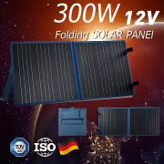 12V 300W Folding Solar Panel Blanket 300 Watt Flexible Solar Mat Mono Power USB