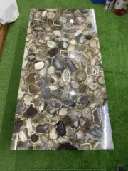 Luxury Wild Agate Stone Countertop – Elegant Polished Geode Slab for home decor