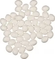 10pc Fake Dummy Small White Plastic Finch / Canary Bird Breeding Cage Nest Eggs