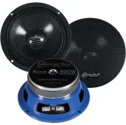 (2) American Bass GODFATHER GF65CC | 6.5" 400W 4 Ohm Pro Mid-Range Car Speakers