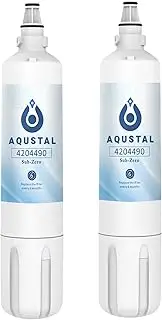[Aqustal] 4204490 Water Filter, Replacement for Sub-Zero 4204490,4290510,9030868, BI/IC/ID/IT/IW Series Fridges, Compatible with InSinkErator F-1000(S),F-2000(S),F-3000(S), 2 Pack