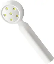 CANIGHT Handheld Nail Lamp Headlamp Craft Light Marker Dryer Kit Light for Gel Nails Rechargeable Light Bulb Permanent Stickers Stand Pebbles for Crafts Strengthener Fake LED Pen Abs White