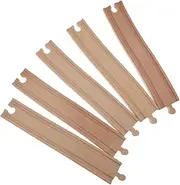 Train Scene Track Expansion Set 5pcs Wooden Train Track Accessories for Christmas Birthday Safe Wooden Material