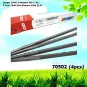 4 Oregon 70502 Chainsaw File 7/32" or 5.5mm Chain Saw Sharpen Files 7/32