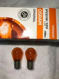 在飛比找Yahoo!奇摩拍賣優惠-【品牌】歐洲製 歐司朗 Osram PY21W 7507方向