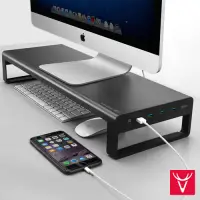 在飛比找Yahoo奇摩購物中心優惠-Vaydeer鹿為 4埠USB3.0多功能鋁合金耐重電腦螢幕