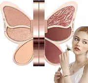 Eye Shadow Palette, 6 Colors Makeup Eyeshadow, Waterproof Matte and Shimmer Eye Shadow, Glitter Highly Pigmented Colorful Eyeshadow Makeup, Long-Lasting Eye Cosmetics for Women and Girls