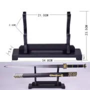 Japanese Samurai Sword Holder Stand Katana Tanto Wood Rack Display Base M 2 Tier