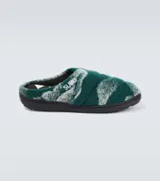 [And Wander] And Wander x Subu jacquard wool-blend slippers 1 green