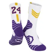 Boys Los Angeles Lakers Kobe Bryant Basketball Socks - White