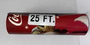 Vintage Coca Cola Santa Christmas Banner 25 foot x12” NOS Cardstock Coke Bottle
