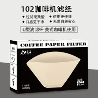 在飛比找樂天市場購物網優惠-102濾紙美式咖啡機濾紙進口原料紙 滴漏式手沖咖啡扇形過濾1