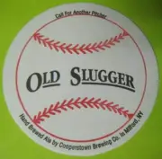 OLD SLUGGER Beer COASTER MAT with BASEBALL DESIGN, Cooperstown, Milford NEW YORK