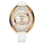 【SWAROVSKI】CRYSTALLINE OVAL 璀璨耀眼魅力腕錶-玫瑰金 37MM  5230946