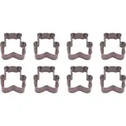 8x R&M Teddy Bear Cookie Cutter Polyresin Coated Steel Bake Mould 7.75cm Brown