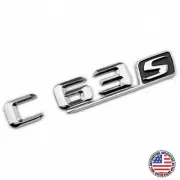 15-16 C 63 S AMG Letter Emblem Trunk Logo Nameplate Badge Decorate Sport Chrome