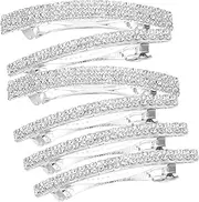 PAMINGONO Jeweled Hair Barrettes Spring Hair Accessories Braiding Women Clip Set