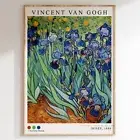 Irises Painting Vincent Van Gogh Exhibition Poster Print