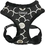 [Puppia] Dog Harness for Small and Medium Dogs - Florent Harness A - Adjustable und Comfortable Black