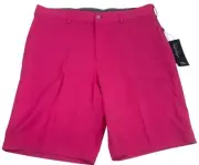 Walter Hogan Shorts Men’s Size 36 Pink Hagen Chino Active Pockets Zip Up NWT