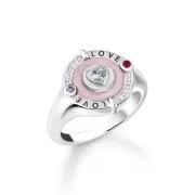 Genuine THOMAS SABO Cosmic Signet ring with heart