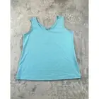 Chico's Tank Top Women's Large Light Blue Scoop Neck NWT