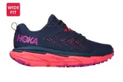 Hoka One One Women's Challenger ATR 6 Wide Running Shoe (Black Iris/Hot Coral)