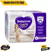 BabyLove Cosifit Nappies Size 6 (15-25kg) 78 Pieces (3 X 26 pack) |FREE SHIPPING