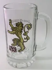 BEER Glass Stein ~ Game of Thrones House of Lannister ~ Hear the Lion Roar
