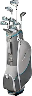 [WILSON] Tour Velocity Complete Golf Set with Stand Bag - Ladies Right Hand, Ladies Flex, Grey/Blue