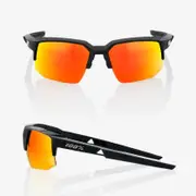 100% Speedcoupe Sunglasses Back with HiPER Red Multilayer Mirror Lens