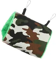 BCOATH Parrot Hammock Bird Nest Warm Camouflage Hanging Tent for Comfortable Sleep Winter Nest for Parrots with Easy Hanging Hooks Soft Durable Bird House