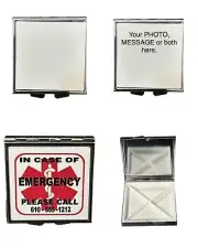 Customized Personalized Pill Box Medicine Case Holder Your Photo Text Design