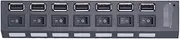 SHU-Store Fit for USB 2.0 Hub USB Hub 2.0 Multi USB Splitter Hub Use Power Adapter 4/7 Port Multiple Expander 2.0 USB Hub with Switch Fit for PC (Color : 7 Port Black)