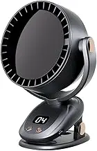 Bladeless Clip Fan, 6-Speed Adjustable Portable leafless Fan with 3600mAh Battery, 100° Manual Tilt, 180° Rotate Personal Fan for Home Office Stroller Camping