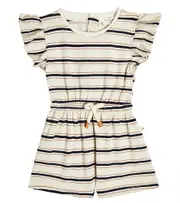 [1 + in the Family] 1 + in the Family Baby Serena striped playsuit M 9 white