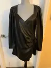 house of harlow ladies faux lether dress size large