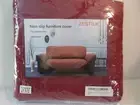 Non-Slip Slipcover 28" Sofa Cover Pet Dog Cat Kid Protector Red Wine Love Seat