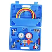 3 Way AC Manifold Gauge Set, HVAC Diagnostic Charging Tool for Silver Manifold